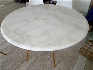 Chinese White Carrara Marble China Cloud White Guangxi White Lightening China Carrara White Marble Polished Table Tops