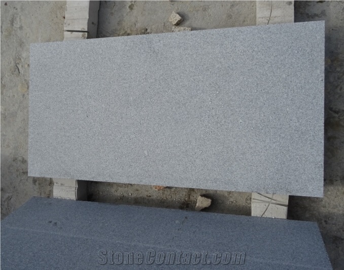 Finegrain Grey Granite G633 Polished Sandblasted Flamed Flooring Tile Outdoor Pavers Pool Coping Tile Dropface