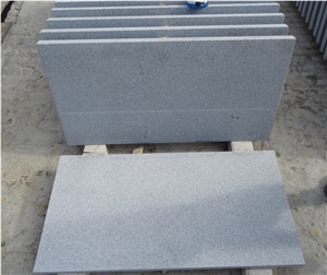 Finegrain Grey Granite G633 Polished Sandblasted Flamed Flooring Tile Outdoor Pavers Pool Coping Tile Dropface