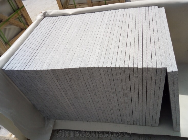 Finegrain Grey Granite G633 Polished Sandblasted Flamed Flooring Tile Outdoor Pavers Pool Coping Tile Dropface