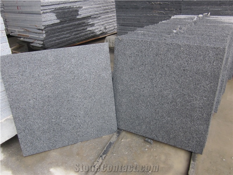 Fujian Grey Granite G654, Sesame Grey, China Light Grey Granite, China Impala Flamed Tiles for Outdoor Pavers, Dropface, Pool Coping