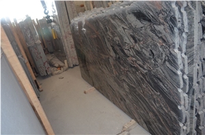 Multicolor Red Granite Polished Gangsaw Slabs Big Slabs Half Slabs
