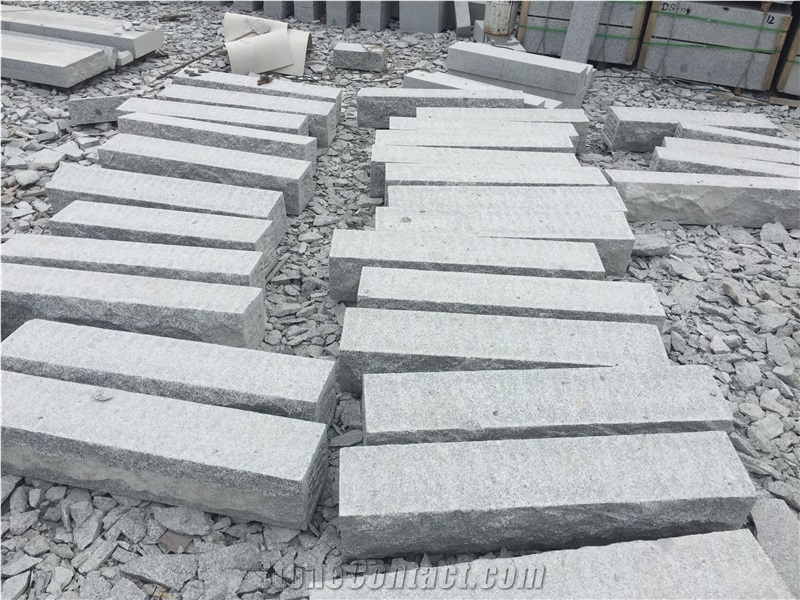 G341 Sesame Grey Shandong Grey Granite Wall Stone Split Face
