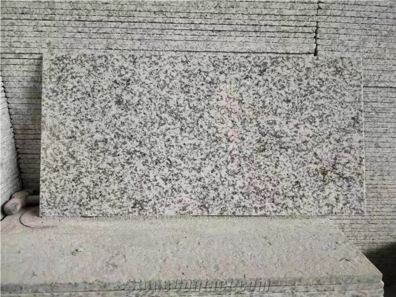 G655 Tong"An White Hazel White Rice Grain Rice Flower Granite Polished Tile