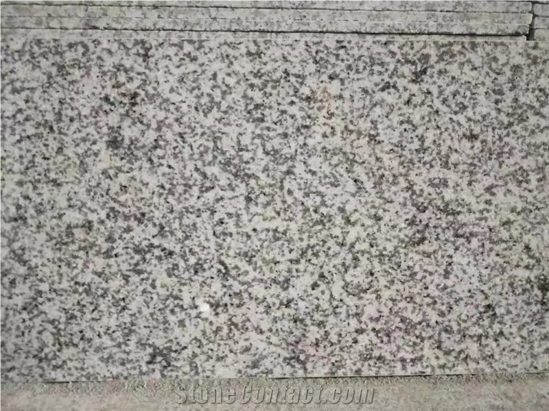 G655 Tong"An White Hazel White Rice Grain Rice Flower Granite Polished Tile
