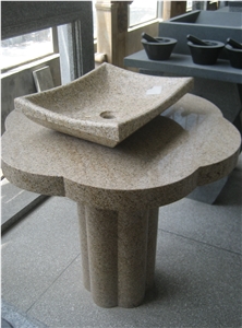 G682 Rusty Yellow,Granite Sinks,Bathroom Sinks,Wash Bowls,Wash Basins,Square Basins,Square Sinks,Pedestal Basins,Vessel Sinks