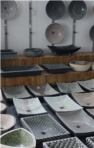 Natural Mosaic Stone Sinks,Bathroom Sinks,Wash Basins,Vessel Sinks,Stone Basins