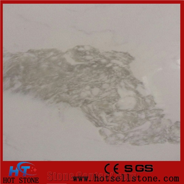 A Quality Calacatta White Solid Surface Top,Bianco Quartz Stone Slab,Marble Like Quartz Stone Slab