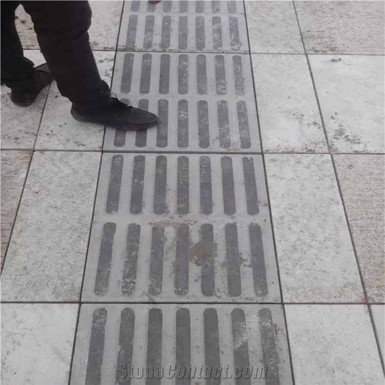 China Natural Stone G654 Flamed Blind Stone, G654 Tactile Paver, Blind Road Paver, Blind Paving Stone, Paving, Tactile, Blind Stone, Sidewalk Stone, Paving Stone, Cube Stone, Blind Stone Pavers, Exter