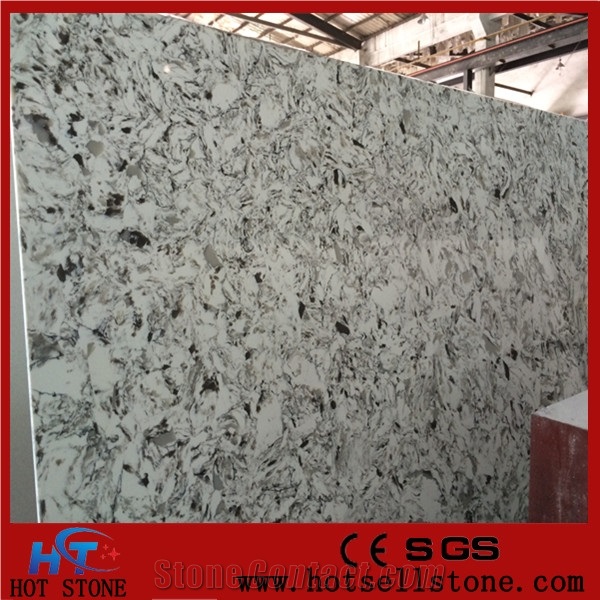 Oem Manufactured Quartz Stone Slabs with Vein for Interior Decor,Vein Artificial Stone