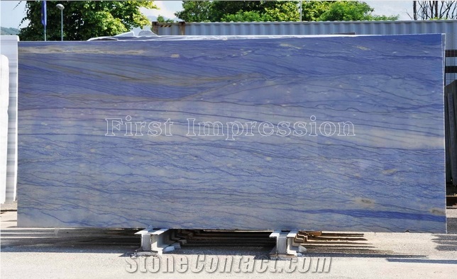 Brazil Quartzite/Book Matched Azul Imperial Natural Quartzite/Brazil Blue Quartzite for Wall Tiles & Swimming Pool & Countertops/Royal Blue Quartzite/Blue Macauba Big Slabs