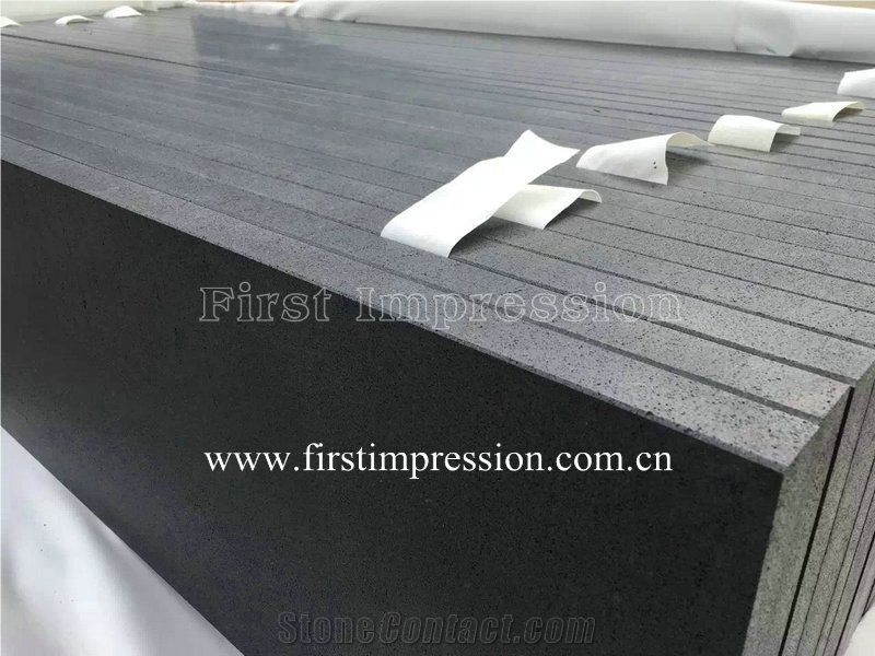 Popular China Grey Basalt Stone/Gray Basalt Tiles/Basalto/Grey Basalt/Andesite/Lava Stone/Walling/Flooring/Cladding Slab