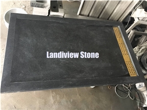 Galaxy Soapstone Black Granite Shower Trays