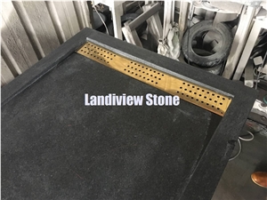 Galaxy Soapstone Black Granite Shower Trays