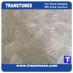 Silver White Seashell Mother Mosaic Shaped Artificial Stones Slabs Tile Cut to Size for Wall,Flooring ,Kitchen Bathtoom Interial Design Material,High Gloss Polished,Glass Stone Panel