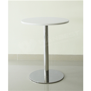 Cheap Acrylic Portable Circle Restaurant Cafe Dining Table Design