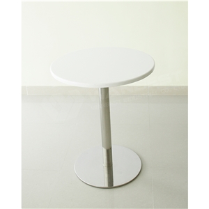 Cheap Acrylic Portable Circle Restaurant Cafe Dining Table Design