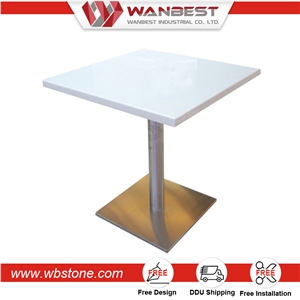Cheap Acrylic Portable Circle Restaurant Cafe Dining Table Design