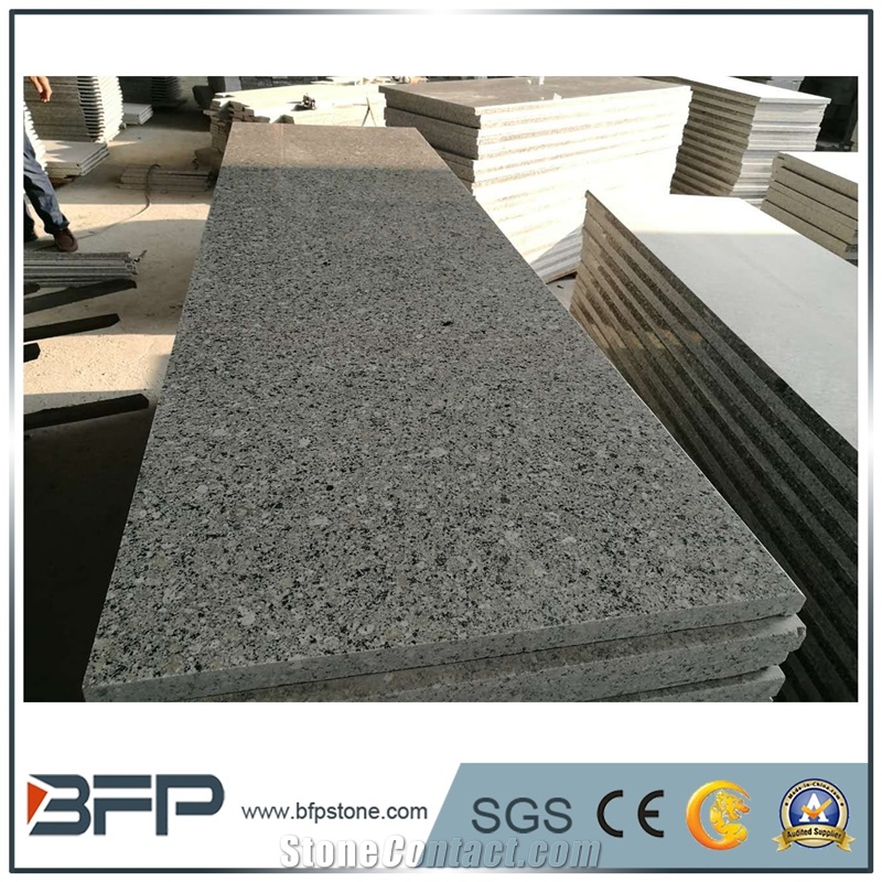 Chinese Grey Diamond Granite Slabs for Kitchen Countertop & Bar Tops