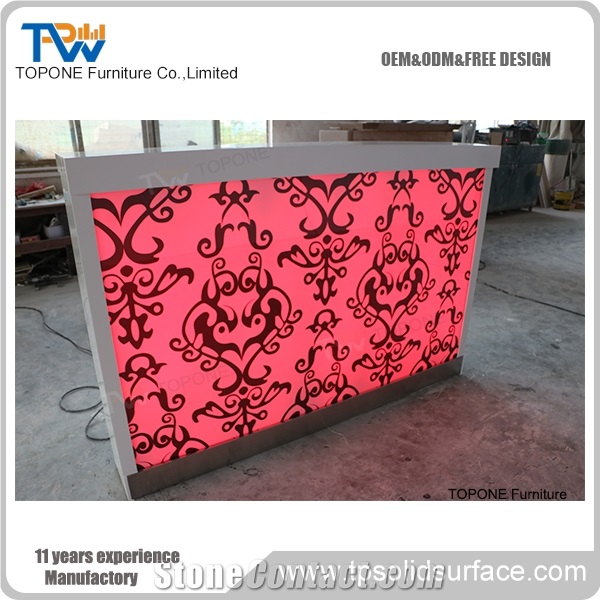 Black Artificial Marble Stone Wine Bar Counter Bar Table Design, Black Color Interior Stone Acrylic Solid Surface Bar Table Tops, Interior Stone Bar Furniture for Sale