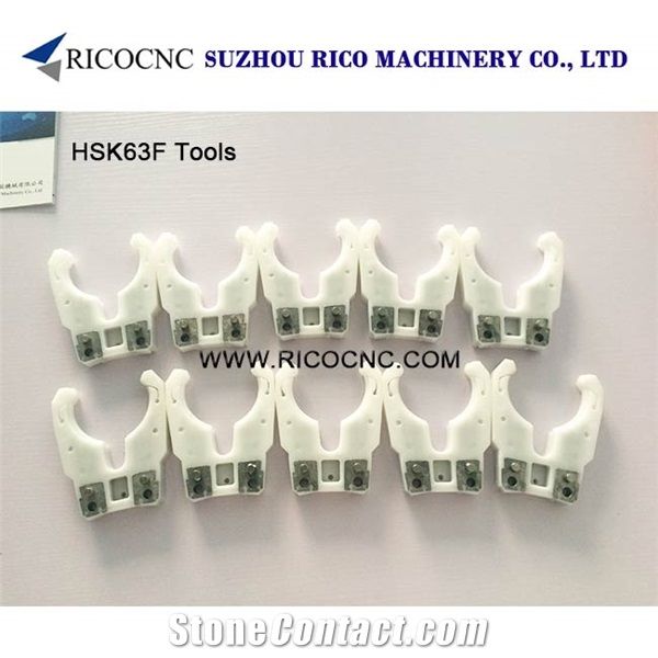 White Hsk63f Tool Holders, Cnc Tool Forks for Hsk, Atc Tool Changer Grippers for Hsk63f