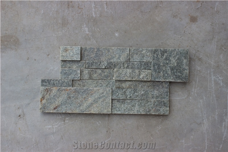 Green Quartzite Stone, Nature Stone, Culture Stone, Naturtal Stone, 18*35 Stone