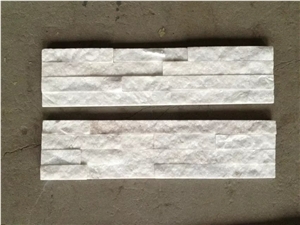 Pure White Quartzite (Gc-103) / 4 Rows/Culture Stone/Stone Veneer/Wall Stone/ Natural Slate