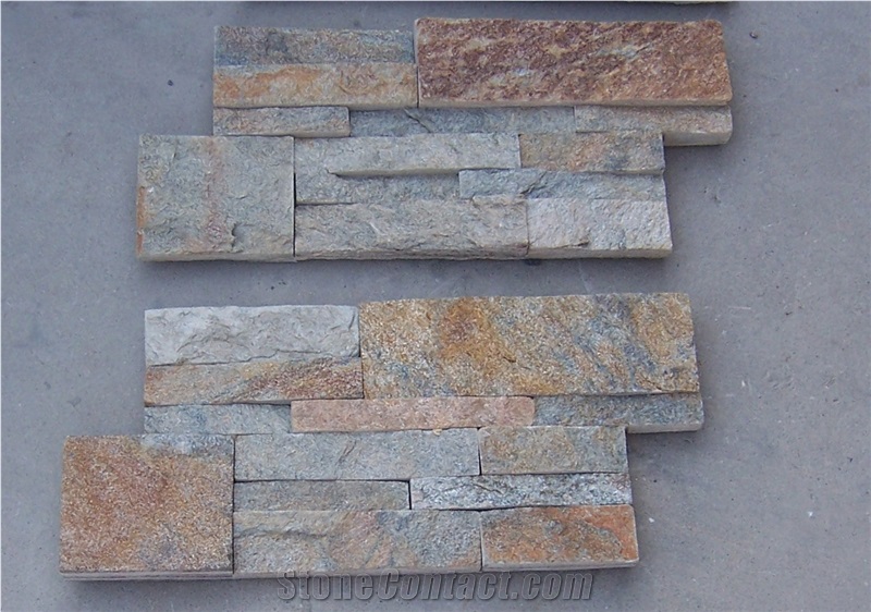Rusty Quartzite (Gc-105s 18x35cm) /Culture Stone/Stone Veneer/Wall Stone/ Natural Quartzite