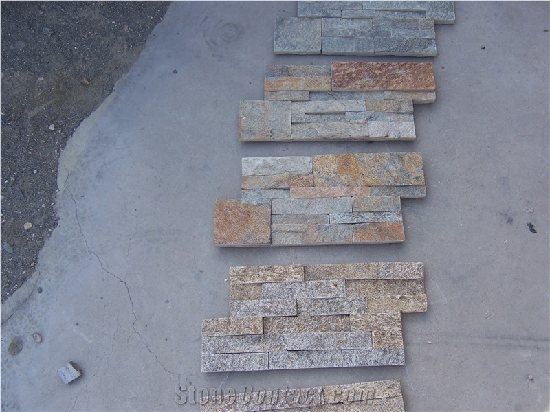 Rusty Quartzite (Gc-105s 18x35cm) /Culture Stone/Stone Veneer/Wall Stone/ Natural Quartzite
