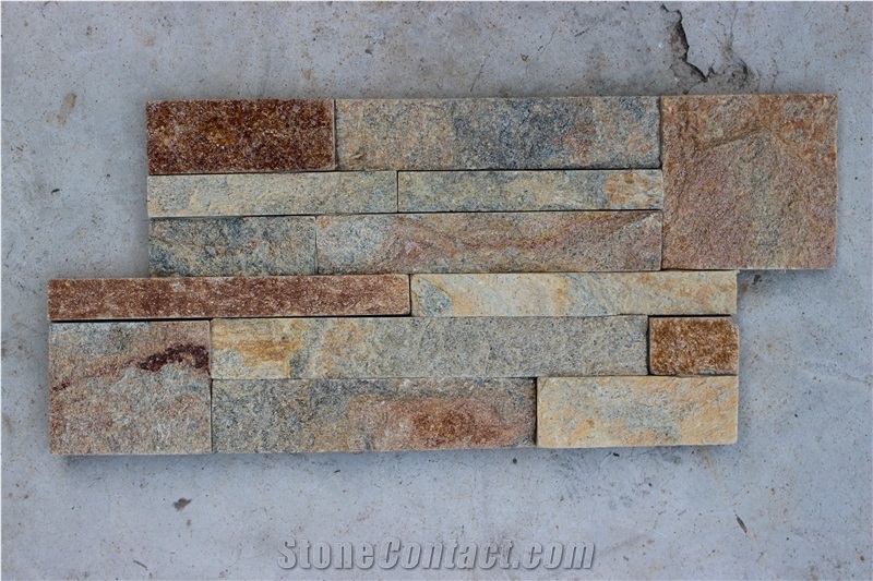 Rusty Quratzite Stone, 18*35cm Stone, Rusty Stone, Quartzite Stone, Culture Stone, Nature Stone, Natural Stone