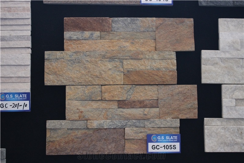 Rusty Quratzite Stone, 18*35cm Stone, Rusty Stone, Quartzite Stone, Culture Stone, Nature Stone, Natural Stone
