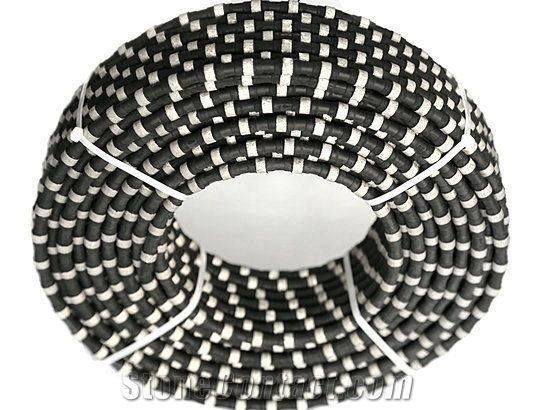 11mm /11.5mm Diamond Rubberized Abrasive Wire Saw Rubberized Rope for Granite Finishing Tools Quarries Cutting