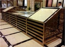 Black-Galaxy-Granite Stand Racks Limestone Shelf Quartzite-Slabs Artificial Displays White-Onyx Tile Displays Mosaic Tile Displays Granite Display Racks
