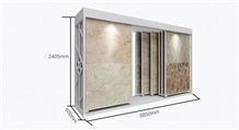 Brazil-Granite Display Stand Racks Slab Racks Stone Sample Display Racks Black-Granite Displays Ceramic Tile Display Racks