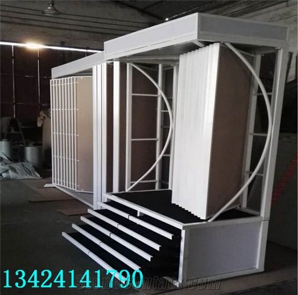 Ceramic Tile Sample Board Wing Tile Sample Frame Metal Floor Tile Display Frame Spinning Ceramic Tile Display for Ceramic Marble Granite Limestone Quartz Mosaic Building Materials