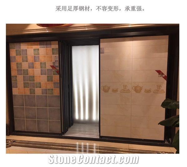 Ceramic Tile Sample Board Wing Tile Sample Frame Rotating Ceramic Tile Display for Ceramic Marble Granite Limestone Quartz Mosaic Building Materials