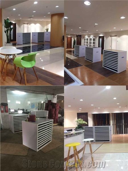 Ceramic Tile Sample Board Wing Tile Sample Frame Steel Floor Tile Display Racks Rotating Tile Sample Frame for Ceramic Marble Granite Limestone Quartz Mosaic Building Materials