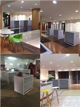 Ceramic Tile Sample Board Wing Tile Sample Frame Steel Floor Tile Display Racks Rotating Tile Sample Frame for Ceramic Marble Granite Limestone Quartz Mosaic Building Materials