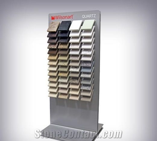 Complete Show Tile /Stone/Mosaic Metal Display Rack Stand Promotional Floor Sample Display Rack with Logo Printed Tile Sample Display Stand Manufacturer