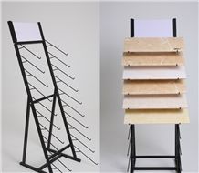Countertop Wing Spinning Tile Display Racks Stands for Ceramic Marble Granite Limestone Quartz Mosaic Building Materials