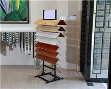 Crema Marfil Waterfall Standard Marble Displays Granite-Slabs Displays Basalt Waterfall Stands Ganite-Tiles Stand Racks Green-Marble Display Cases