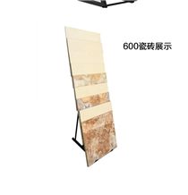 Exhibition Stone Display Metal Tile Stand Sample Board Tile Metal Spinning Stone Stands Wing Metal Display Racks Stands for Granite Marble Quartz Mosaic Limestone Building Materials
