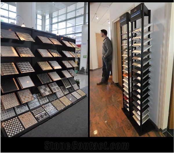 Exhibition Tile Display Tile Display Stands Metal Tile Stand Exhibition Stands for Granite Marble Quartz Mosaic Limestone Building Materials