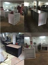Floor Tile Sample Racks Wing Tile Sample Stands Metal Floor Tile Display Racks Steel Flooring Tile Display Stand for Ceramic Marble Granite Limestone Quartz Mosaic Building Materials