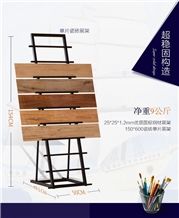 Floor Tile Sample Showroom Spinning Ceramic Tile Shelf Metal Floor Tile Display Racks Metal Floor Waterfall Tile Display for Ceramic Marble Granite Limestone