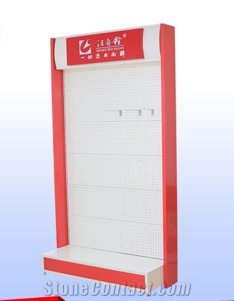 Fsn-Czpl Popular White and Black Color Display Rack Stand Frame Shelf for Hardwood Marble Ceramic Tile Granite Mosaic Quartz Onyx Limestone Sandstone Travertine Basalt Slab Gravel Slate Building Mater