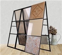 Granite Flower Stands Black-Galaxy-Granite Displays Brazil-Granite Display Stands Ganite-Tiles Stand Racks Quartzite-Slabs Displays