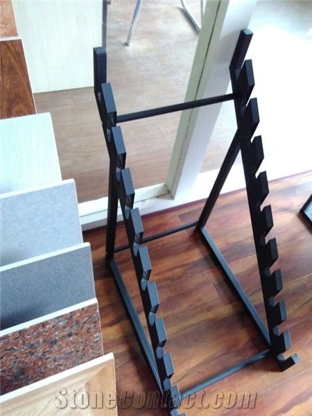Granite Flower Stands Quartz Racks Brazil-Granite Display Stands Mosaic Tile Displays Ganite-Tiles Stand Racks Quartzite-Slabs Displays