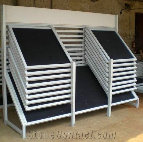 Granite Sample Board Display Stand Racks Beige-Marble Stands Limestone Racks White-Marble Display Stands Racks Metal Racks