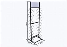 Granite Sample Waterfall Displays Mosaic Rack Tile Display Quartzite Waterfall Stands Standard Travertine Racks Blue-Marble Display Stand Racks
